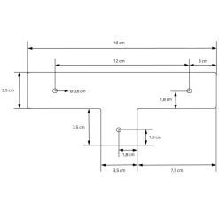2 Stück Tischbeine Bankkufen B28,5xH40,5 cm Schwarz Tischkufen Trapez-Form Stahl pulverbeschichtet ML-Design-ECD Germany Clearance
