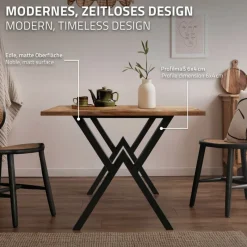 2 Stück Tischbeine B60xH72 cm Tischkufen X-Form Stahl pulverbeschichtet Schwarz ML-Design-ECD Germany Discount