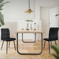 2 Stück Tischbeine B80xH72 cm Tischkufen O-Form aus Stahl pulverbeschichtet Schwarz ML-Design-ECD Germany Clearance