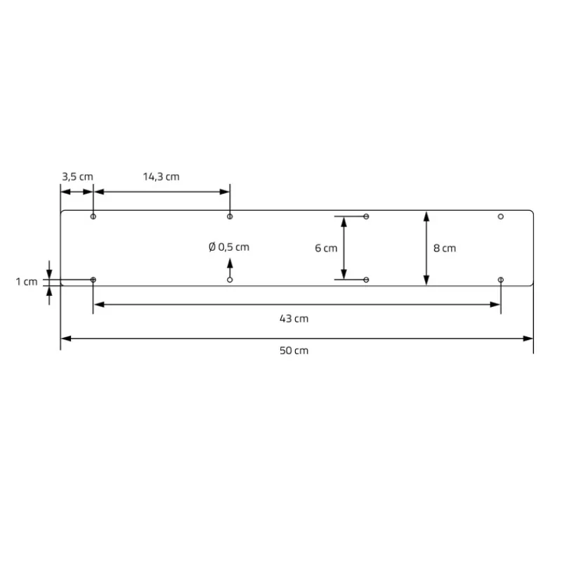 2 Stück Tischbeine B50xH71,5 cm Tischkufen rechteckige Form Stahl pulverbeschichtet Schwarz ML-Design-ECD Germany New