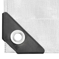 Abdeckplane Gewebeplane mit Ösen 3x4 m 180g/m² in Weiß aus PE-ECD Germany Sale