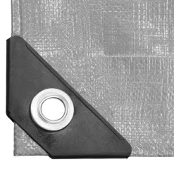 Abdeckplane Gewebeplane mit Ösen 3x4 m 180g/m² in Grau aus PE-ECD Germany Online
