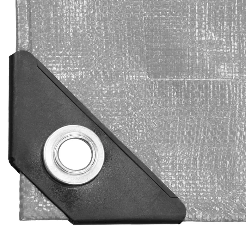 Abdeckplane Gewebeplane mit Ösen 3x4 m 180g/m² in Grau aus PE-ECD Germany Online