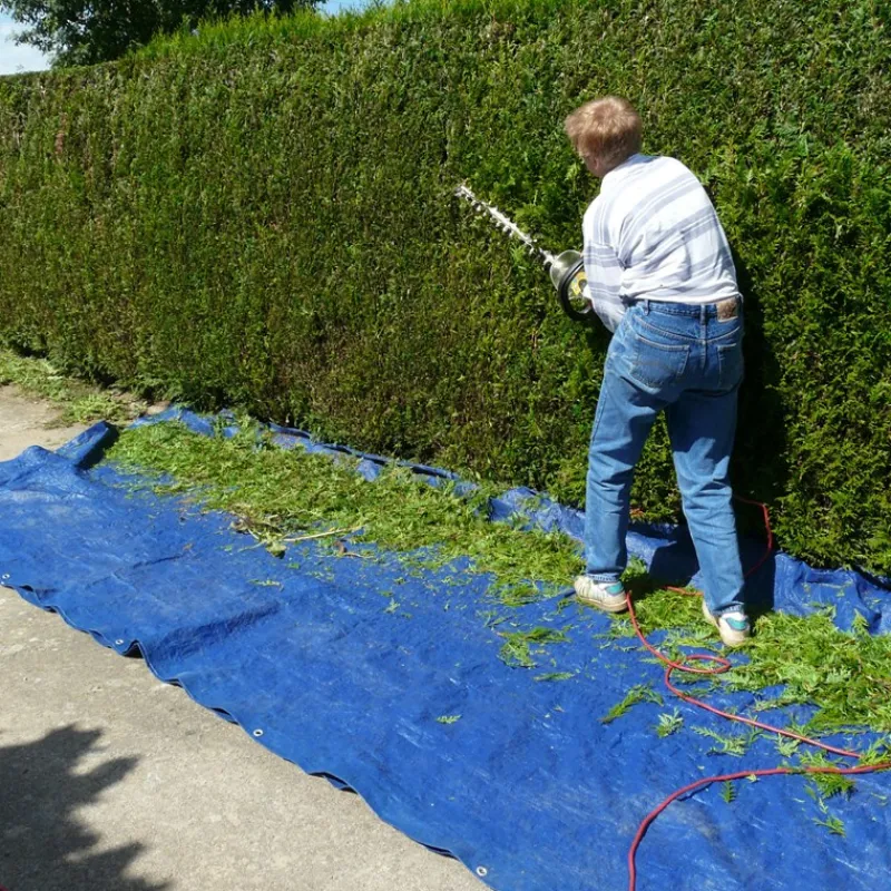 Abdeckplane Gewebeplane mit Ösen 3x4 m 180g/m² in Blau aus PE-ECD Germany Online
