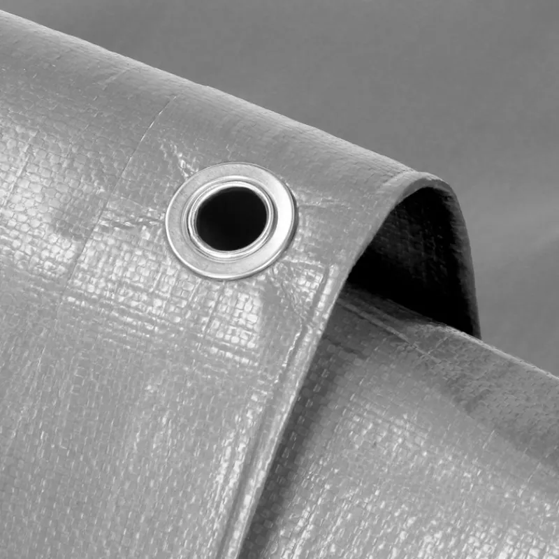 Abdeckplane Gewebeplane mit Ösen 2x3 m 180g/m² in Grau aus PE-ECD Germany Clearance