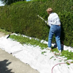 Abdeckplane Gewebeplane mit Ösen 3x5 m 260g/m² in Weiß aus PE-ECD Germany Clearance