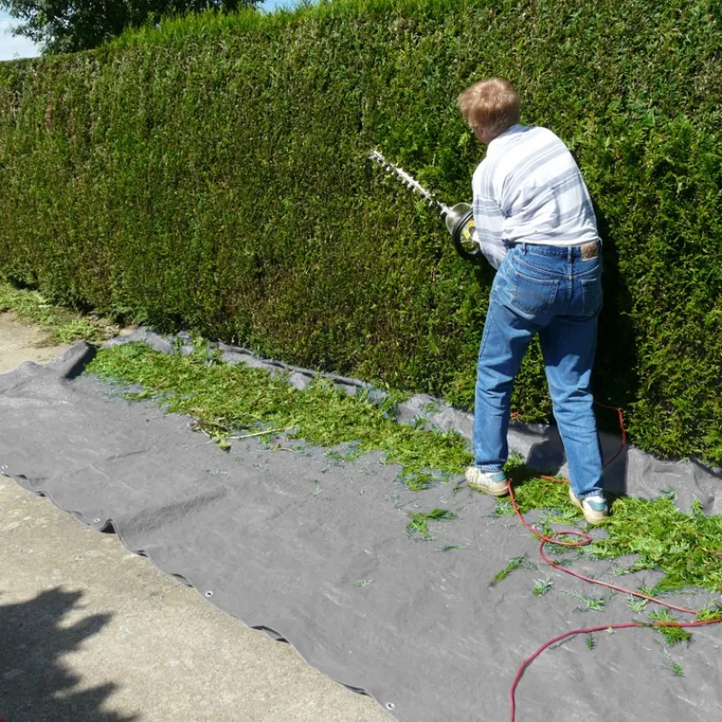 Abdeckplane Gewebeplane mit Ösen 3x5 m 180g/m² in Grau aus PE-ECD Germany Online