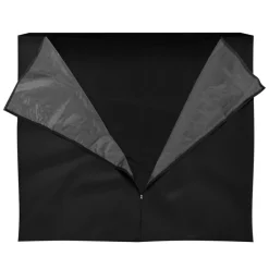 Abdeckung für Kaminholzregal wasserabweisend 185x125 cm Schwarz aus Polyester ML-Design-ECD Germany Hot