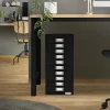 Aktenschrank mit 10 Schubladen 28x38x60 cm Schwarz aus Metall ML-Design-ECD Germany Best