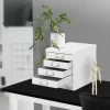 Aktenschrank mit 5 Schubladen 28x38x33 cm Weiß aus Metall ML-Design-ECD Germany Outlet