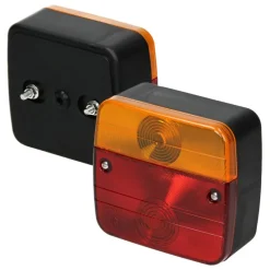 Anhängerbeleuchtung Set 12 teilig mit E-Prüfzeichen 13-poliger Stecker inkl. Leuchtmittel-ECD Germany Best