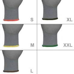 Arbeitshandschuhe 1 Paar mit PU-Beschichtung Grau Größe L-ECD Germany Sale