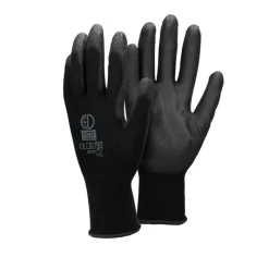 Arbeitshandschuhe 1 Paar mit PU-Beschichtung Schwarz Größe XL-ECD Germany Clearance