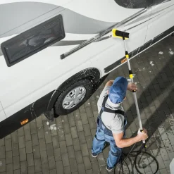 Auto Waschbürste mit Aluminium Teleskop Stiel bis 300 cm-ECD Germany Clearance