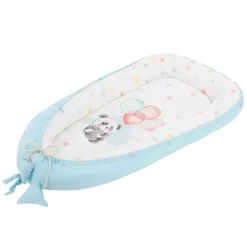 Babynest wendbarer Bezug 90x50 cm Hellblau aus Baumwolle Joyz-ECD Germany Hot