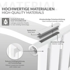 Badheizkörper Einlagig Vertikal 600x300 mm Weiß mit Mittelanschluss LuxeBath-ECD Germany Online