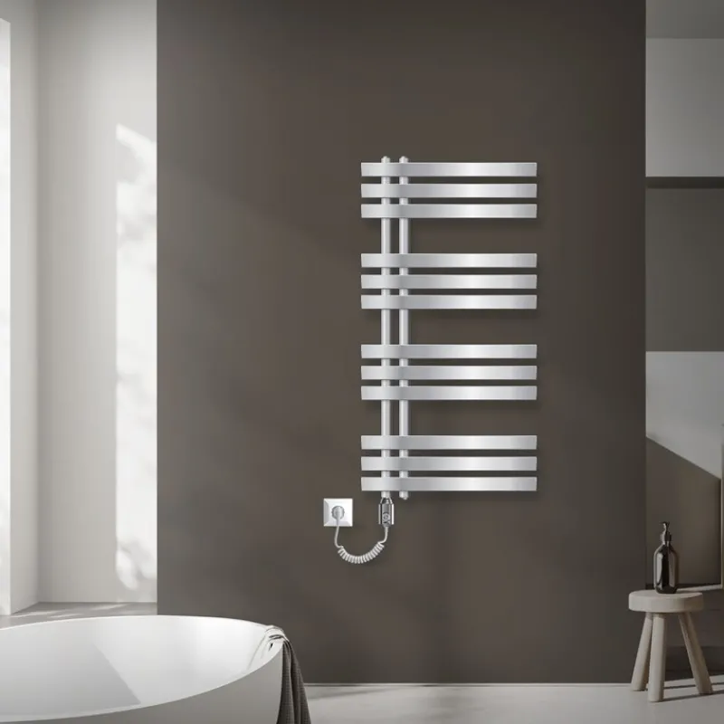 Badheizkörper Elektrisch mit Heizstab 300W 500x1000 mm Chrome-ECD Germany Clearance
