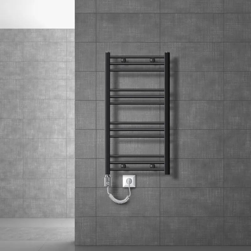 Badheizkörper Elektrisch mit Heizstab 300W 500x800 mm Anthrazit gerade mit Seitenanschluss-ECD Germany Outlet