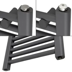 Badheizkörper Elektrisch mit Heizstab 300W 500x800 mm Anthrazit gerade mit Seitenanschluss-ECD Germany Outlet