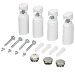 Badheizkörper Elektrisch mit Heizstab 600W 400x800 mm Chrome gebogen mit Seitenanschluss LuxeBath-ECD Germany New