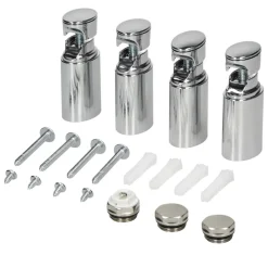 Badheizkörper Elektrisch mit Heizstab 600W 400x800 mm Chrome gebogen mit Seitenanschluss-ECD Germany Clearance