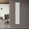 Badheizkörper mit Mittelanschluss 1400x260 mm Weiß vertikal LuxeBath-ECD Germany