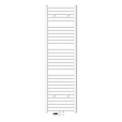 Badheizkörper Mittelanschluss 500x1800 mm Weiß gerade mit Boden Anschlussgarnitur LuxeBath-ECD Germany