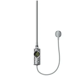 Badheizkörper Mittelanschluss 600x1600 mm Chrom mit Heizstab 1200W LuxeBath-ECD Germany Discount