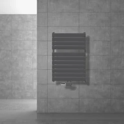 Badheizkörper Mittelanschluss 600x800 mm Anthrazit inkl. Universale Anschlussgarnitur-ECD Germany Best