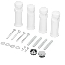 Badheizkörper Mittelanschluss 500x1800 mm Weiß gerade inkl. Montagematerial LuxeBath-ECD Germany Best