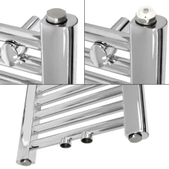 Badheizkörper Mittelanschluss 300x1400 mm Chrome gerade inkl. Montagematerial LuxeBath-ECD Germany Sale
