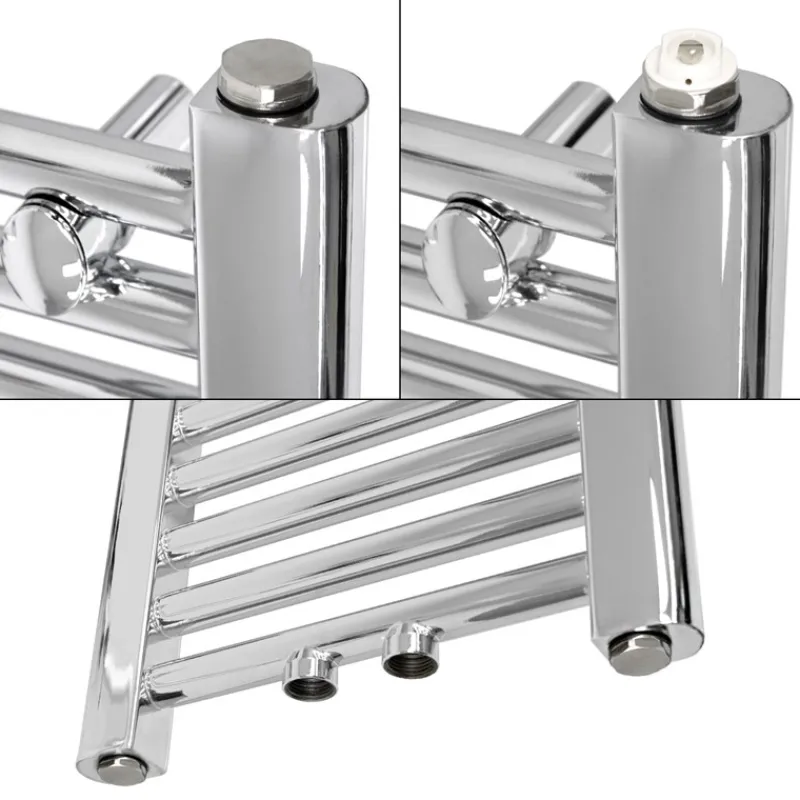 Badheizkörper Mittelanschluss 300x1400 mm Chrome gerade inkl. Montagematerial LuxeBath-ECD Germany Sale