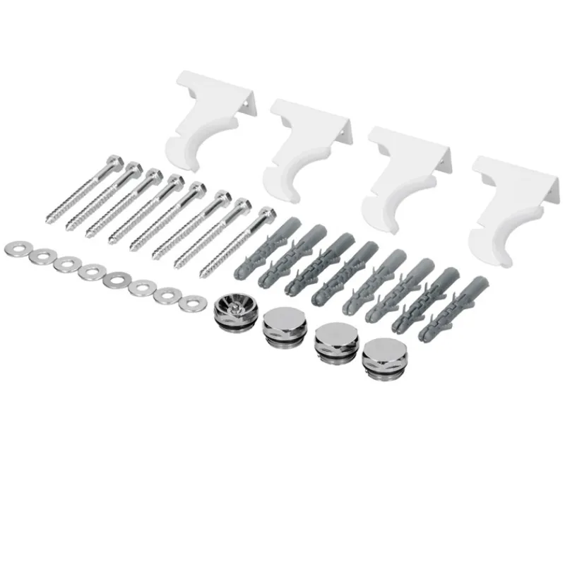 Badheizkörper Mittelanschluss 370x1600 mm Weiß mit Boden Thermostatventil LuxeBath-ECD Germany Online