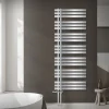 Badheizkörper Mittelanschluss 600x1600 mm Chrome mit Boden Anschlussgarnitur LuxeBath-ECD Germany Outlet