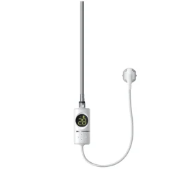 Badheizkörper Mittelanschluss 500x1200 mm Weiß mit Heizstab 1200W LuxeBath-ECD Germany Best