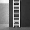 Badheizkörper Mittelanschluss 400x1800 mm Weiß gerade inkl. Montagematerial LuxeBath-ECD Germany New
