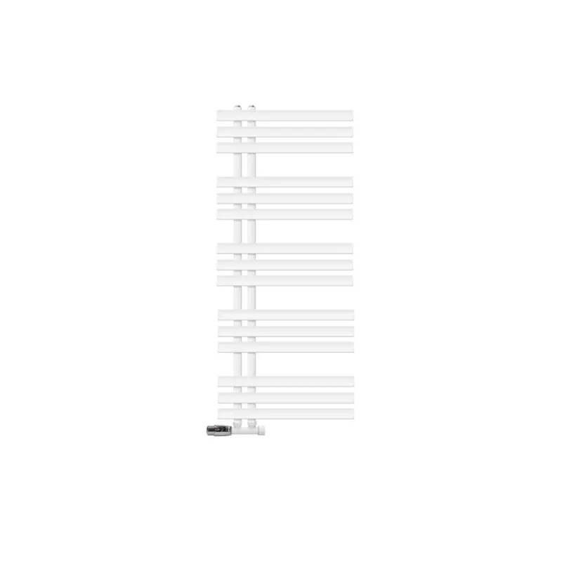 Badheizkörper Mittelanschluss 500x1200 mm Weiß mit Wand Anschlussgarnitur LuxeBath-ECD Germany New