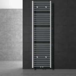 Badheizkörper Mittelanschluss 500x1800 mm Chrome gerade inkl. Montagematerial LuxeBath-ECD Germany