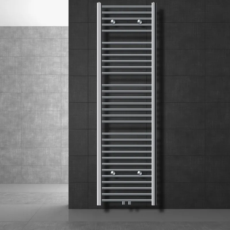 Badheizkörper Mittelanschluss 500x1800 mm Chrome gerade inkl. Montagematerial LuxeBath-ECD Germany