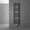 Badheizkörper Mittelanschluss 300x1400 mm Anthrazit gerade mit Universale Anschlussgarnitur LuxeBath-ECD Germany Sale