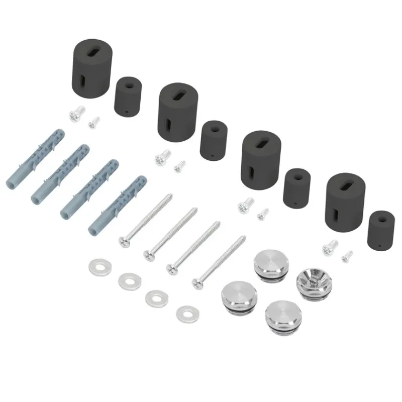 Badheizkörper Mittelanschluss 600x800 mm Anthrazit mit Boden Anschlussgarnitur LuxeBath-ECD Germany Best