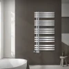 Badheizkörper Mittelanschluss 600x1200 mm Chrome mit Universal Anschlussgarnitur LuxeBath-ECD Germany Online