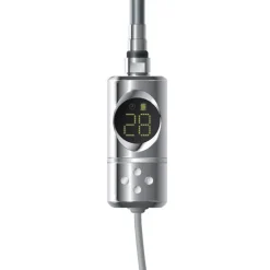 Badheizkörper Mittelanschluss 500x1200 mm Chrom mit Heizstab 1200W LuxeBath-ECD Germany Outlet