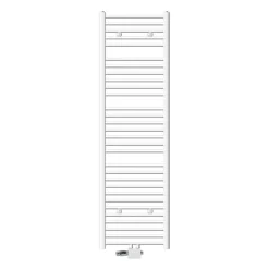 Badheizkörper Mittelanschluss 500x1800 mm Weiß gerade mit Universal Anschlussgarnitur LuxeBath-ECD Germany Best