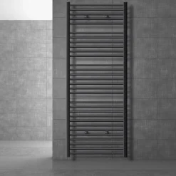 Badheizkörper Sahara 750x1800 mm anthrazit gerade mit Seitenanschluss LuxeBath-ECD Germany Online