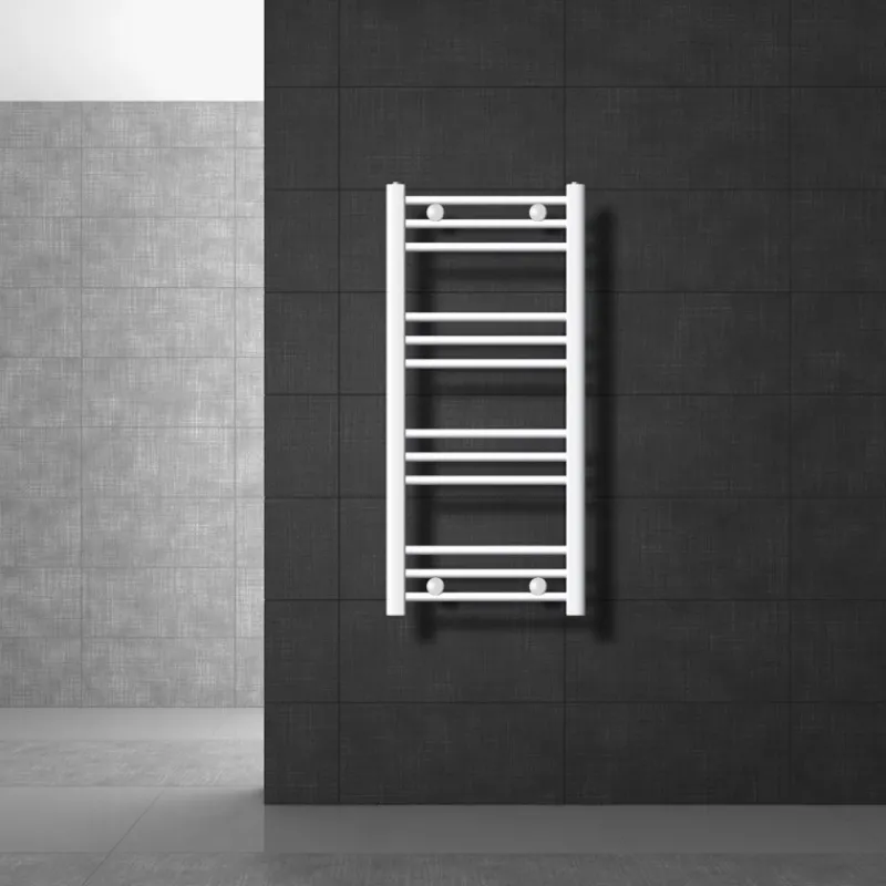 Badheizkörper Sahara 400x800 mm weiß gebogen mit Seitenanschluss-ECD Germany Sale