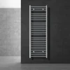 Badheizkörper Sahara 500x1500 mm Chrome gebogen mit Seitenanschluss-ECD Germany Discount