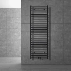 Badheizkörper Sahara 500x1500 mm Anthrazit gerade mit Mittelanschluss LuxeBath-ECD Germany Sale