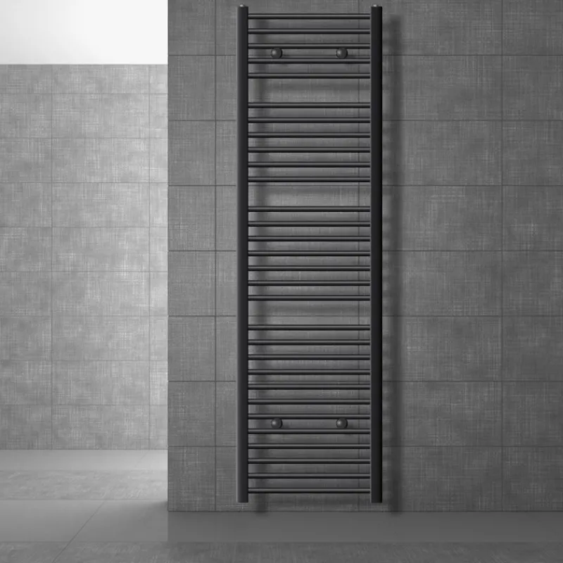 Badheizkörper Sahara 500x1800 mm anthrazit gebogen mit Seitenanschluss-ECD Germany Sale