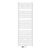 Badheizkörper Sahara 600x1800 mm Weiß gebogen mit Mittelanschluss und Wand Anschlussgarnitur-ECD Germany Discount